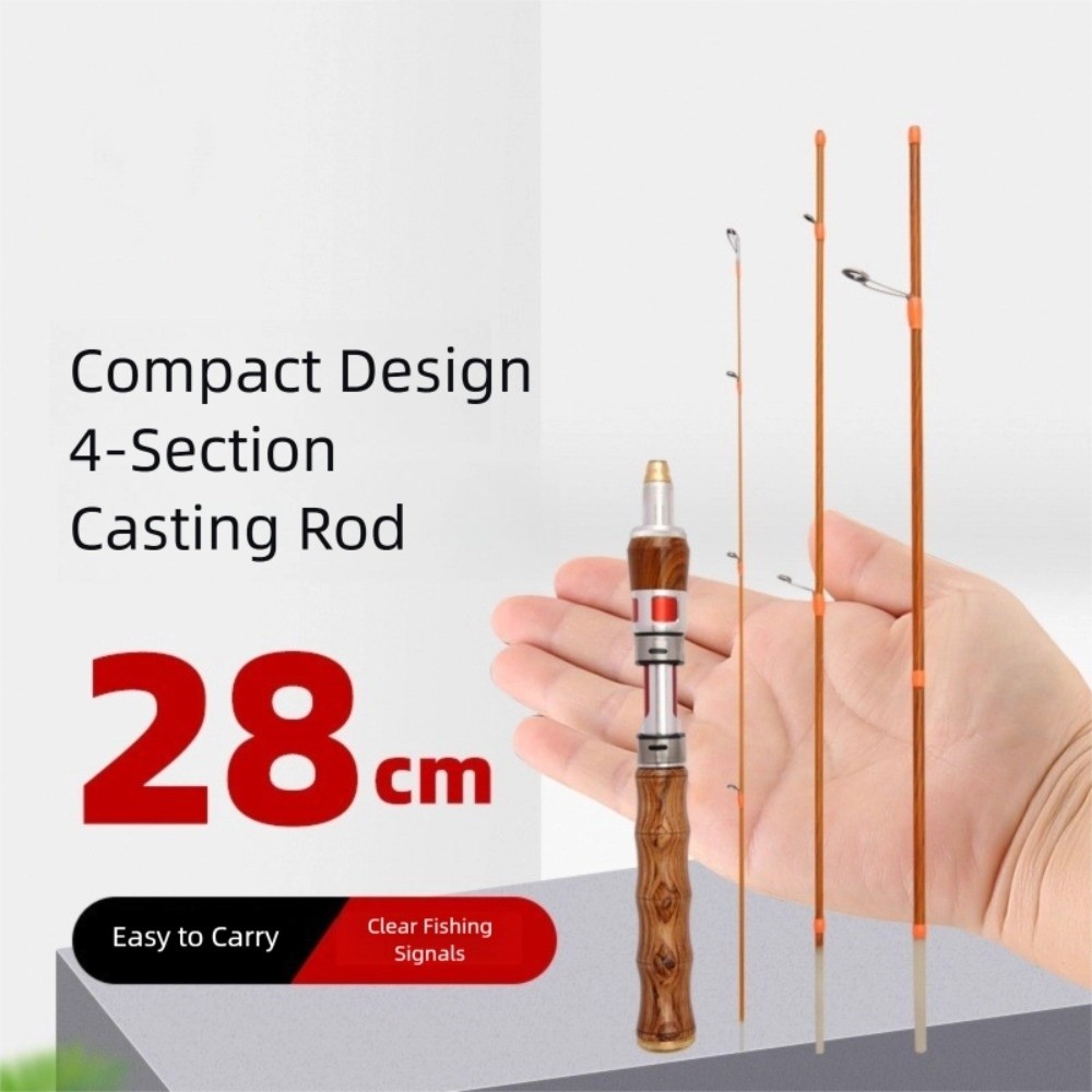 Fishing Rod Ice - 4 Bölümlü Döner Olta UL Güçlü
